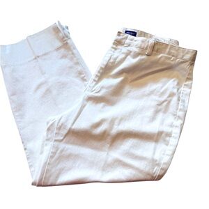 Vivid White Ankle Capri Pants by Dockers.   Size = 14.  New without Tags.